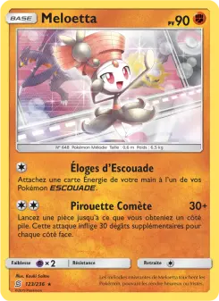 Photo carte Pokemon Meloetta Harmonie des Esprits 123/236