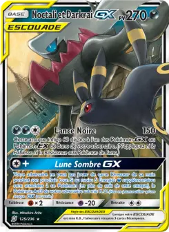 Carte Pokémon Noctali et Darkrai GX