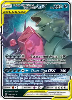 Photo carte Pokemon Méga-Ténéfix et Tyranocif GX Harmonie des Esprits 126/236