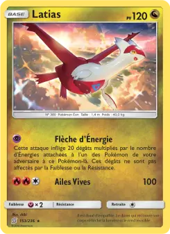 Photo carte Pokemon Latias Harmonie des Esprits 153/236