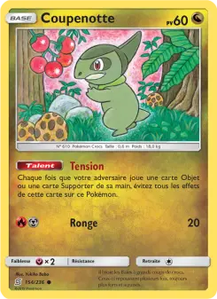 Photo carte Pokemon Coupenotte Harmonie des Esprits 154/236