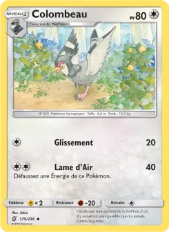 Carte Pokémon Colombeau