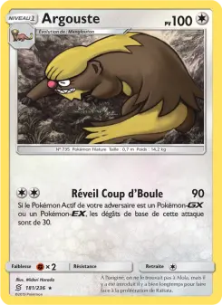 Carte Pokémon Argouste