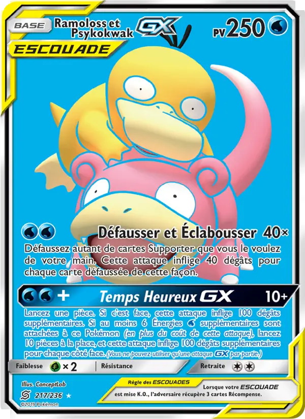 Ramoloss et Psykokwak GX