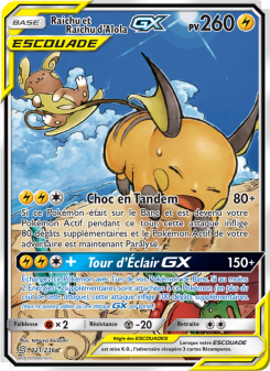 Raichu et Raichu d’Alola GX