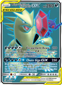 Carte Pokémon Méga-Ténéfix et Tyranocif GX