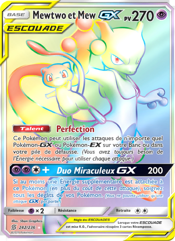 Mewtwo et Mew GX