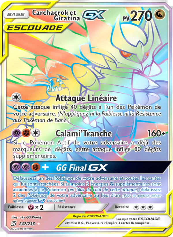 Carchacrok et Giratina GX