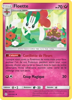 Photo carte Pokemon Floette Éclipse Cosmique 151/236