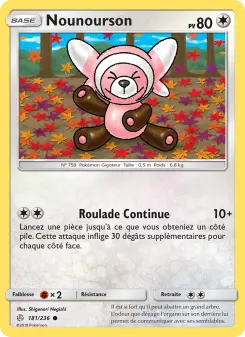 Carte Pokémon Nounourson