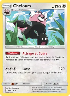 Photo carte Pokemon Chelours Éclipse Cosmique 182/236