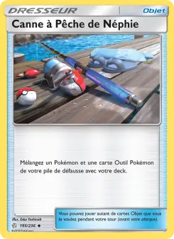 Carte Pokémon Canne à Pêche de Néphie