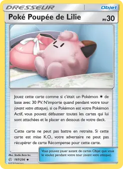 Photo carte Pokemon Poké Poupée de Lilie Éclipse Cosmique 197/236