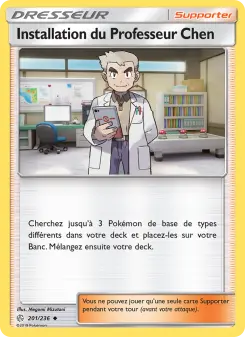 Carte Pokémon Installation du Professeur Chen