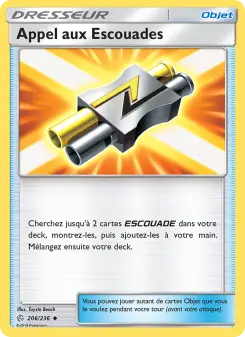 Carte Pokémon Appel aux Escouades