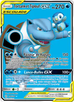 Carte Pokémon Tortank et Tiplouf GX