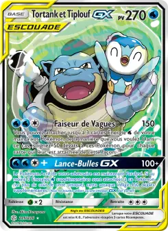 Carte Pokémon Tortank et Tiplouf GX