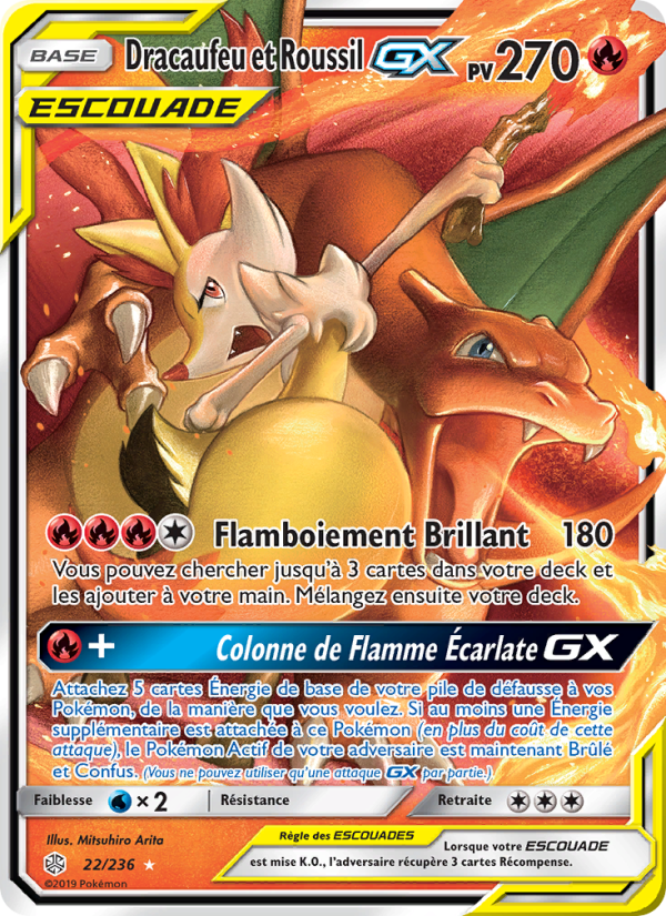 Dracaufeu et Roussil GX