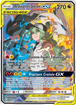 Carte Pokémon Reshiram et Zekrom GX