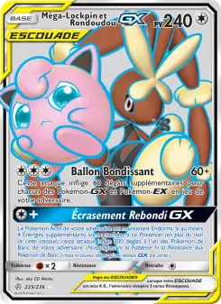 Carte Pokémon Méga-Lockpin et Rondoudou GX