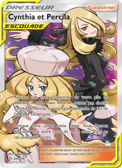 Carte Pokémon Cynthia et Percila