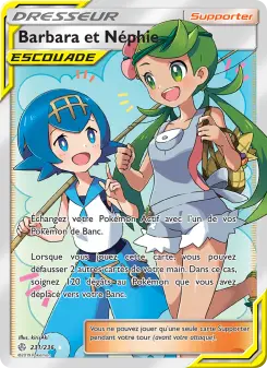 Carte Pokémon Barbara et Néphie