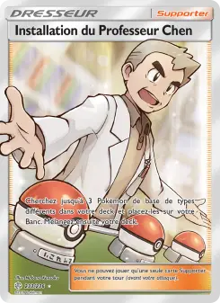 Carte Pokémon Installation du Professeur Chen