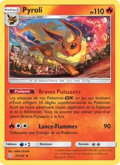 Photo carte Pokemon Pyroli Éclipse Cosmique 25/236