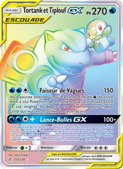 Carte Pokémon Tortank et Tiplouf GX