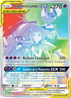 Carte Pokémon Solgaleo et Lunala GX