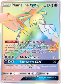 Carte Pokémon Plumeline GX