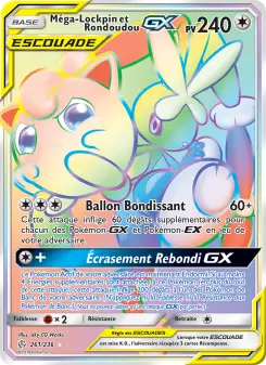 Carte Pokémon Méga-Lockpin et Rondoudou GX
