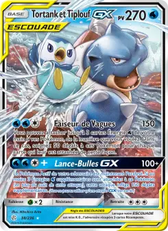 Carte Pokémon Tortank et Tiplouf GX