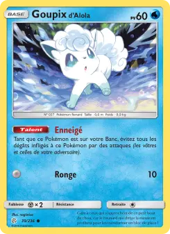 Carte Pokémon Goupix d’Alola
