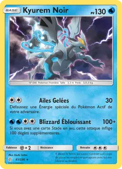 Photo carte Pokemon Kyurem Noir Éclipse Cosmique 61/236