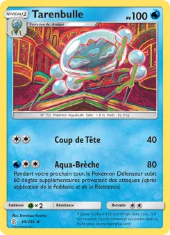 Carte Pokémon Tarenbulle