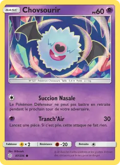 Carte Pokémon Chovsourir