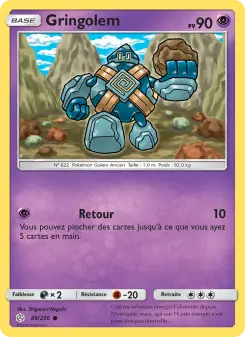 Photo carte Pokemon Gringolem Éclipse Cosmique 89/236