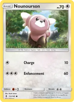 Carte Pokémon Nounourson