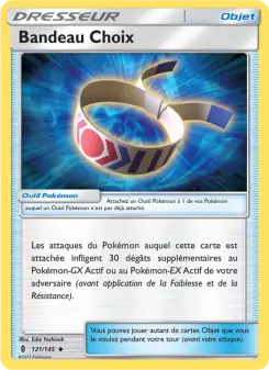Carte Pokémon Bandeau Choix