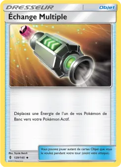 Carte Pokémon Échange Multiple
