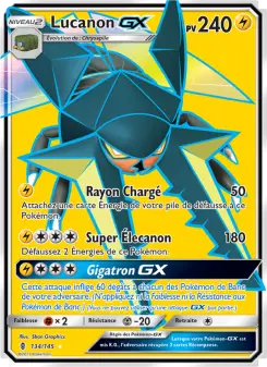 Photo carte Pokemon Lucanon GX Gardiens Ascendants 134/145