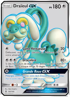 Photo carte Pokemon Draïeul GX Gardiens Ascendants 142/145