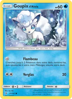 Carte Pokémon Goupix d’Alola
