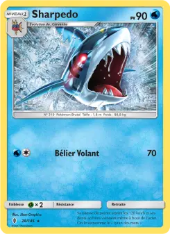 Photo carte Pokemon Sharpedo Gardiens Ascendants 28/145