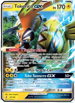 Carte Pokémon Tokorico GX