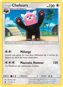 Carte Pokémon Chelours
