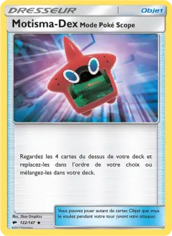 Carte Pokémon Motisma-Dex – Mode Poké Scope