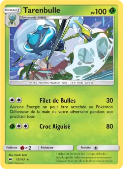 Carte Pokémon Tarenbulle