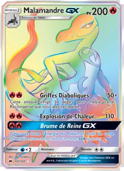 Carte Pokémon Malamandre GX